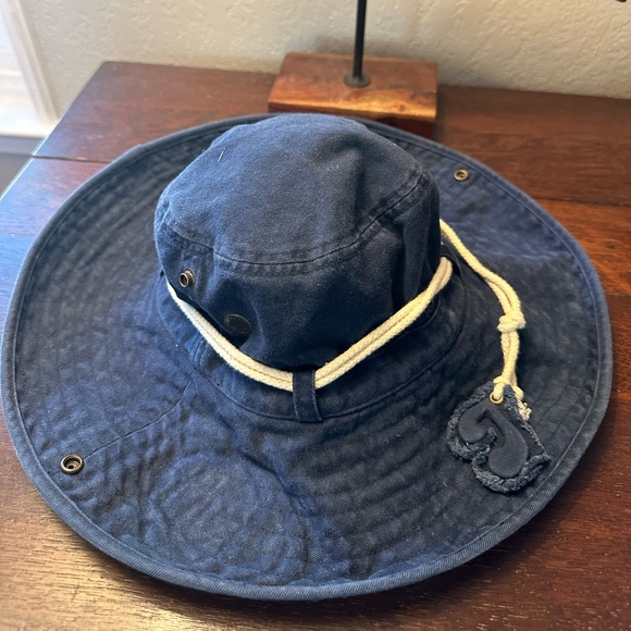 Vintage Y2K Juicy Couture Sun Hat Blue/Pink - Picture 3 of 7